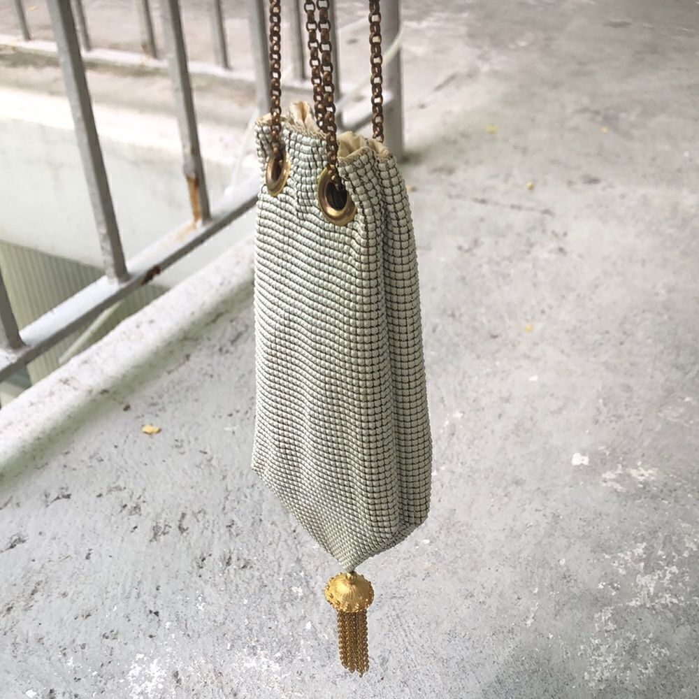 Antique Whitening & Davis drawstring bag